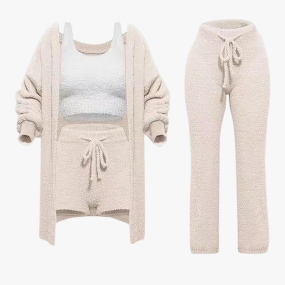 Elegant Cream Lounge Set for Women